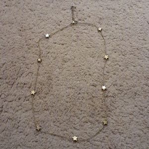Gold Fashion Necklace with Star Detailing